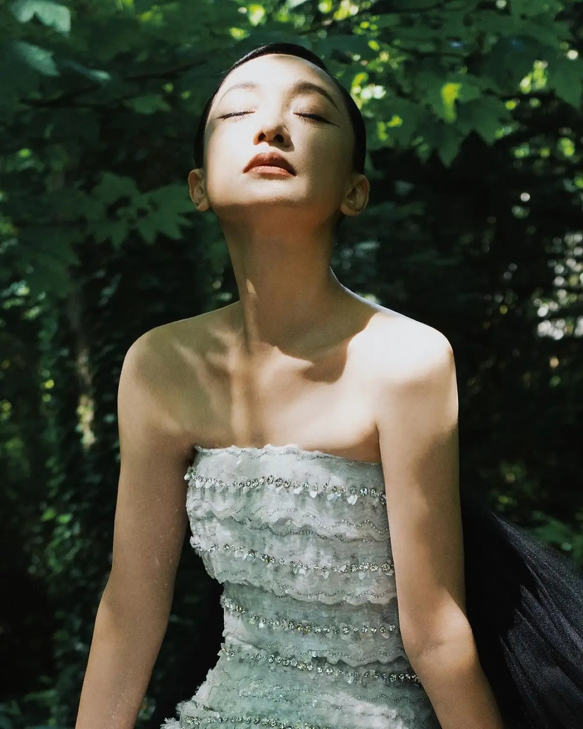 Zhou Xun in Chanel on Vogue China July 2024 by Zhong Lin