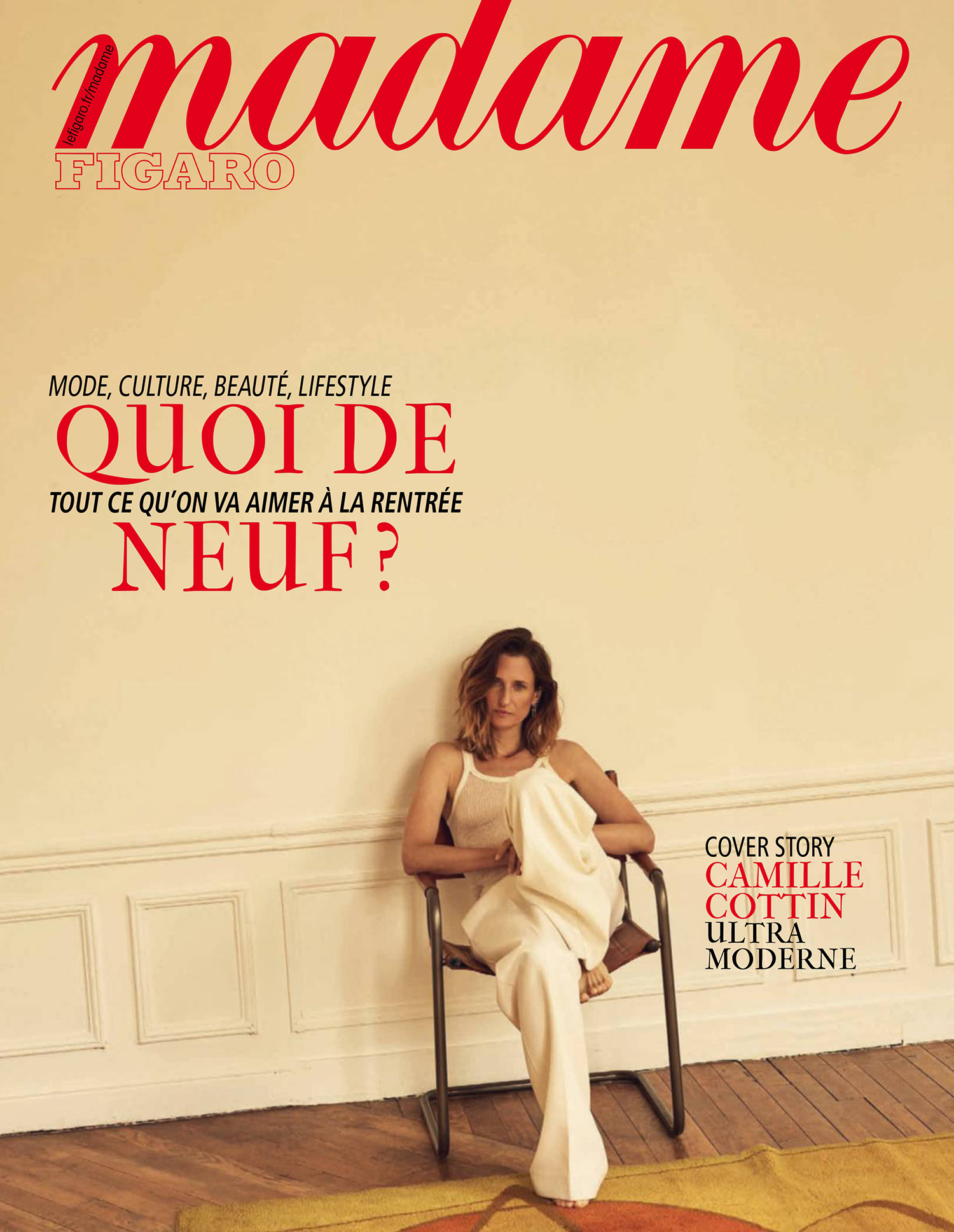 Camille Cottin covers Madame Figaro August 16th, 2024 by Guy Lowndes