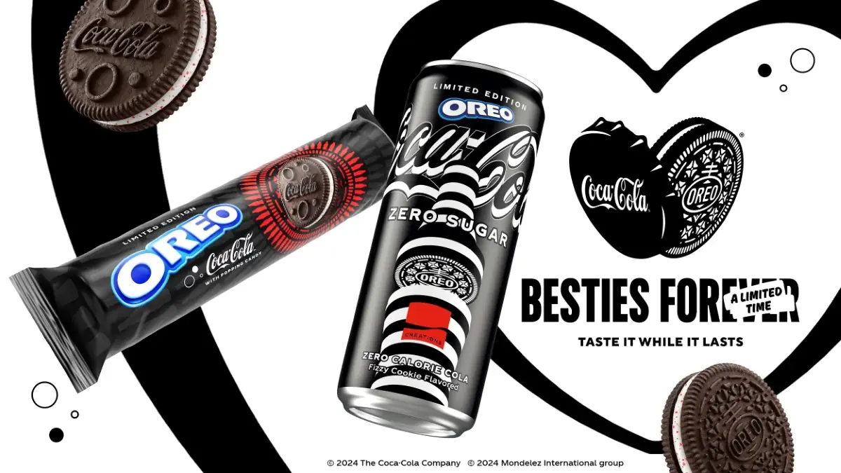 OREO and Coca-Cola drop unexpected sweat, fizzy cookie and soda