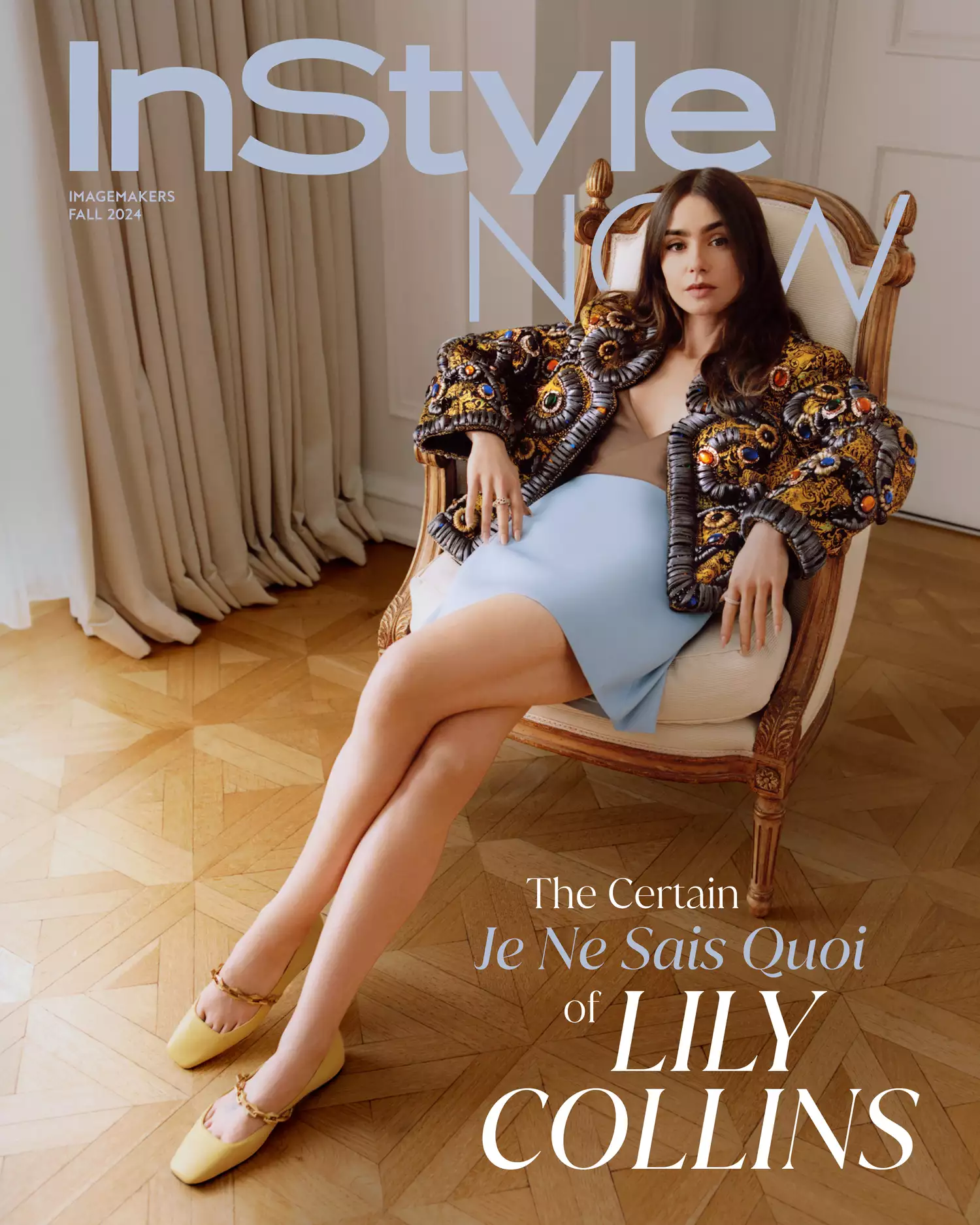 Lily Collins covers InStyle US Fall 2024 by Leeor Wild