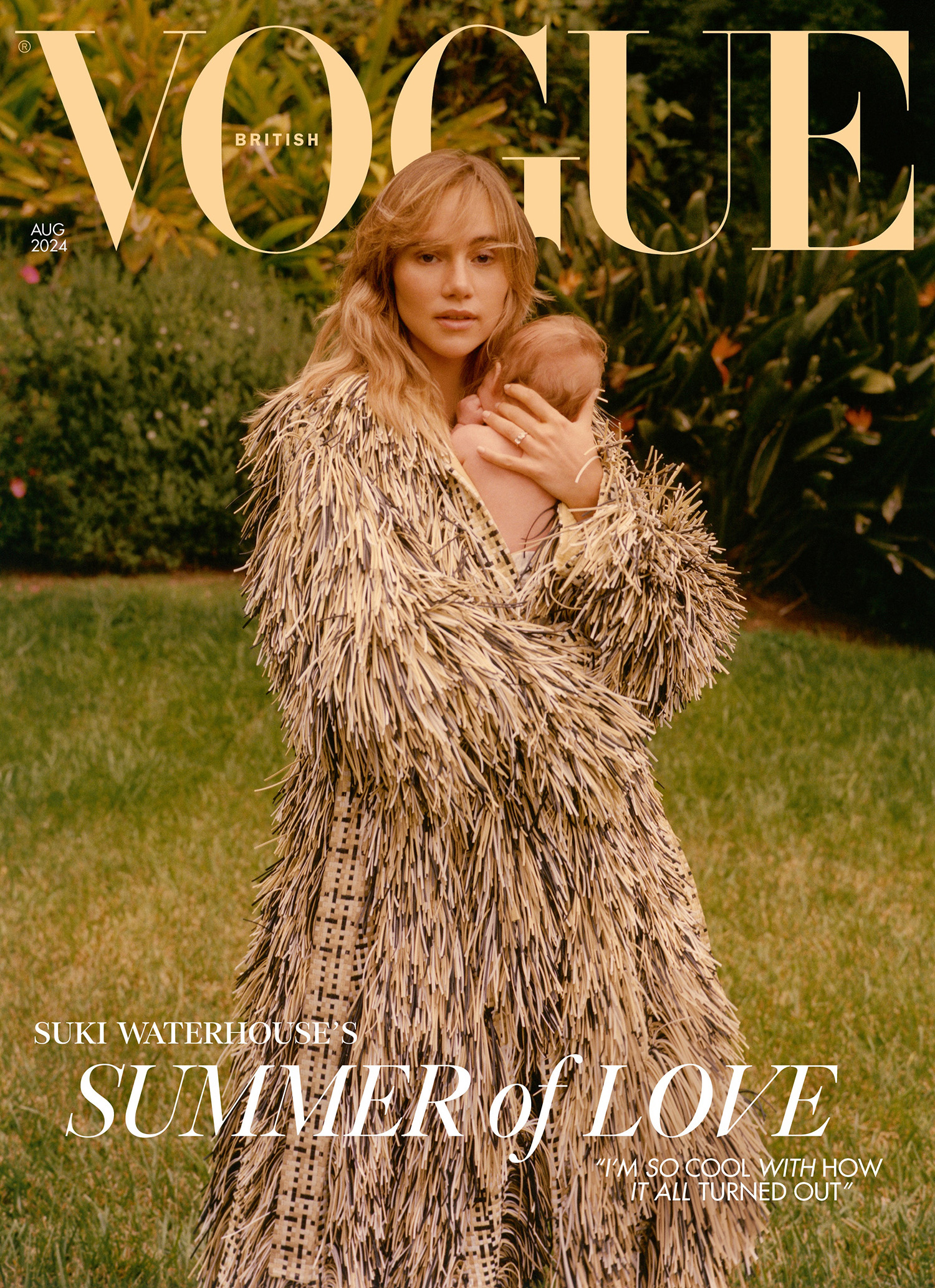 Suki Waterhouse covers British Vogue August 2024 by Colin Dodgson