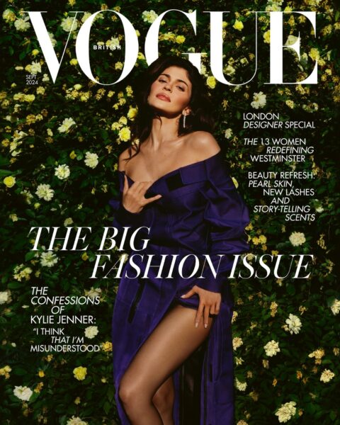 Kylie Jenner covers British Vogue September 2024 by Luis Alberto Rodriguez