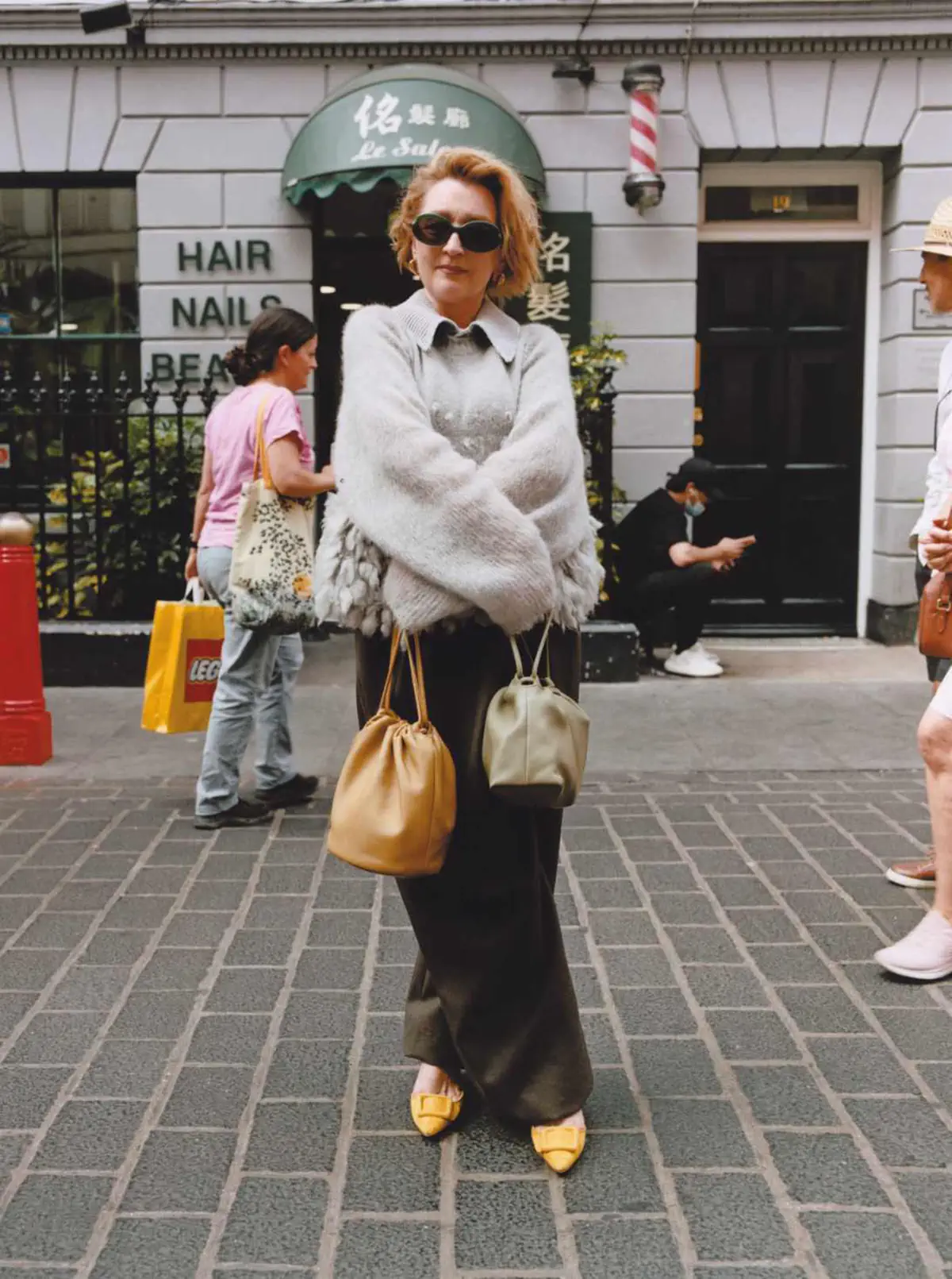 Lesley Manville in Loewe on The Sunday Times Style September 8th, 2024 by Charlotte Hadden