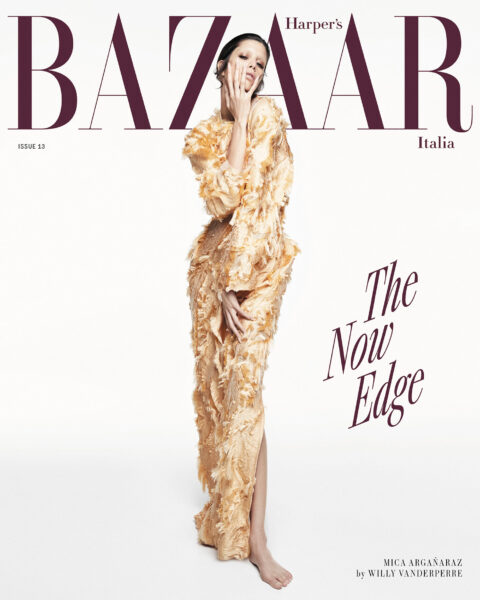 Mica Argañaraz covers Harper’s Bazaar Italia September 2024 by Willy Vanderperre