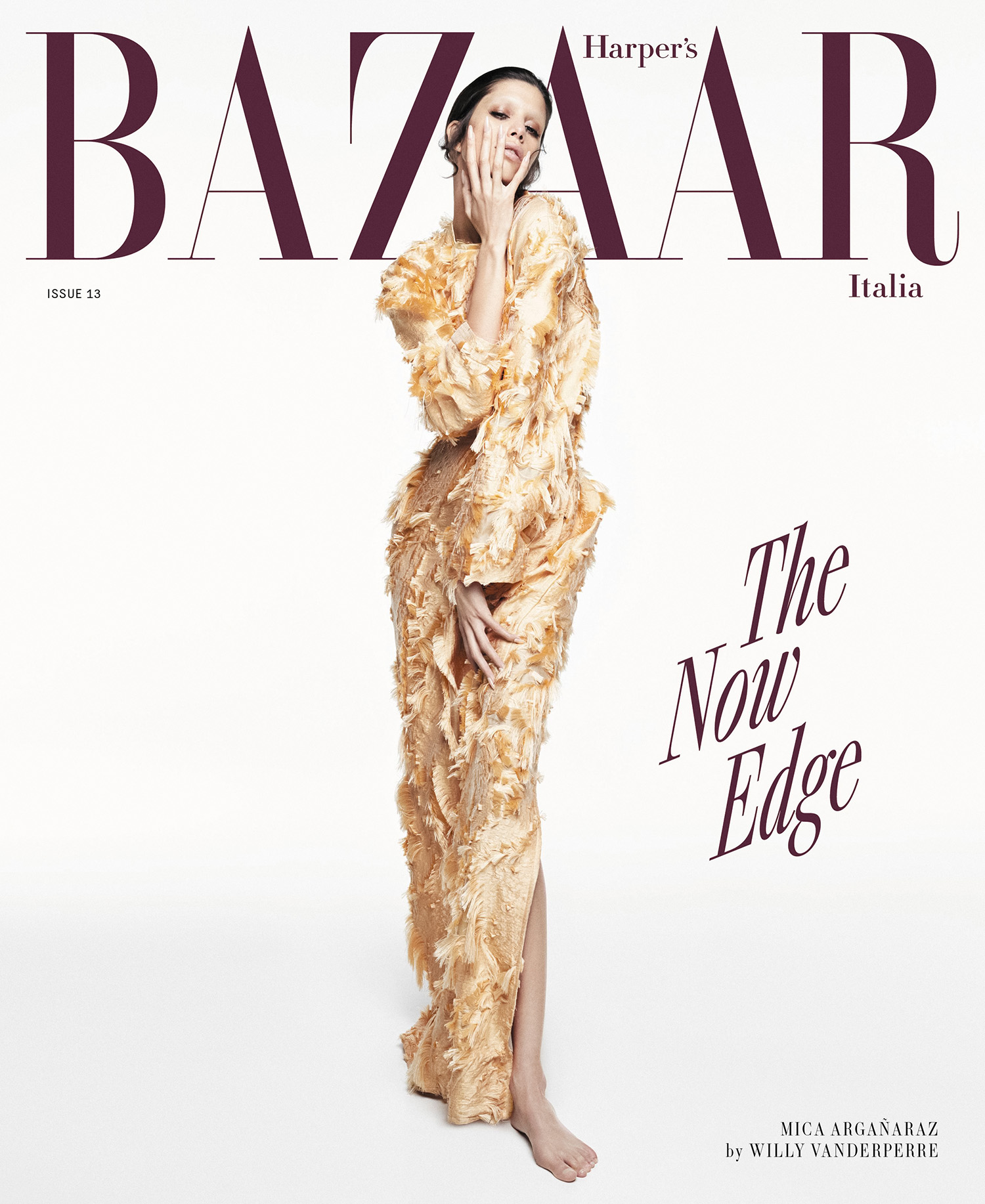 Mica Argañaraz covers Harper’s Bazaar Italia September 2024 by Willy Vanderperre