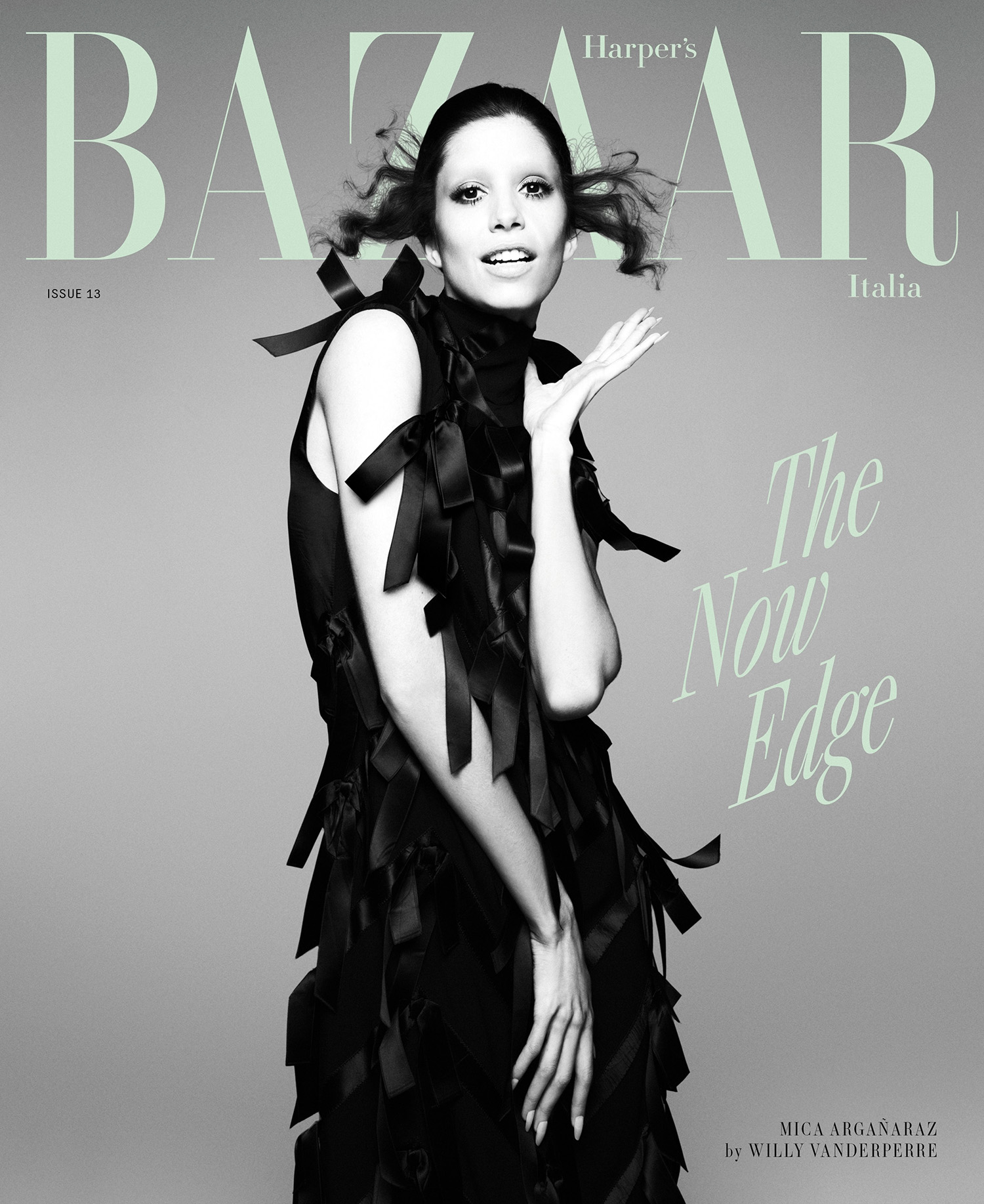 Mica Argañaraz covers Harper’s Bazaar Italia September 2024 by Willy Vanderperre