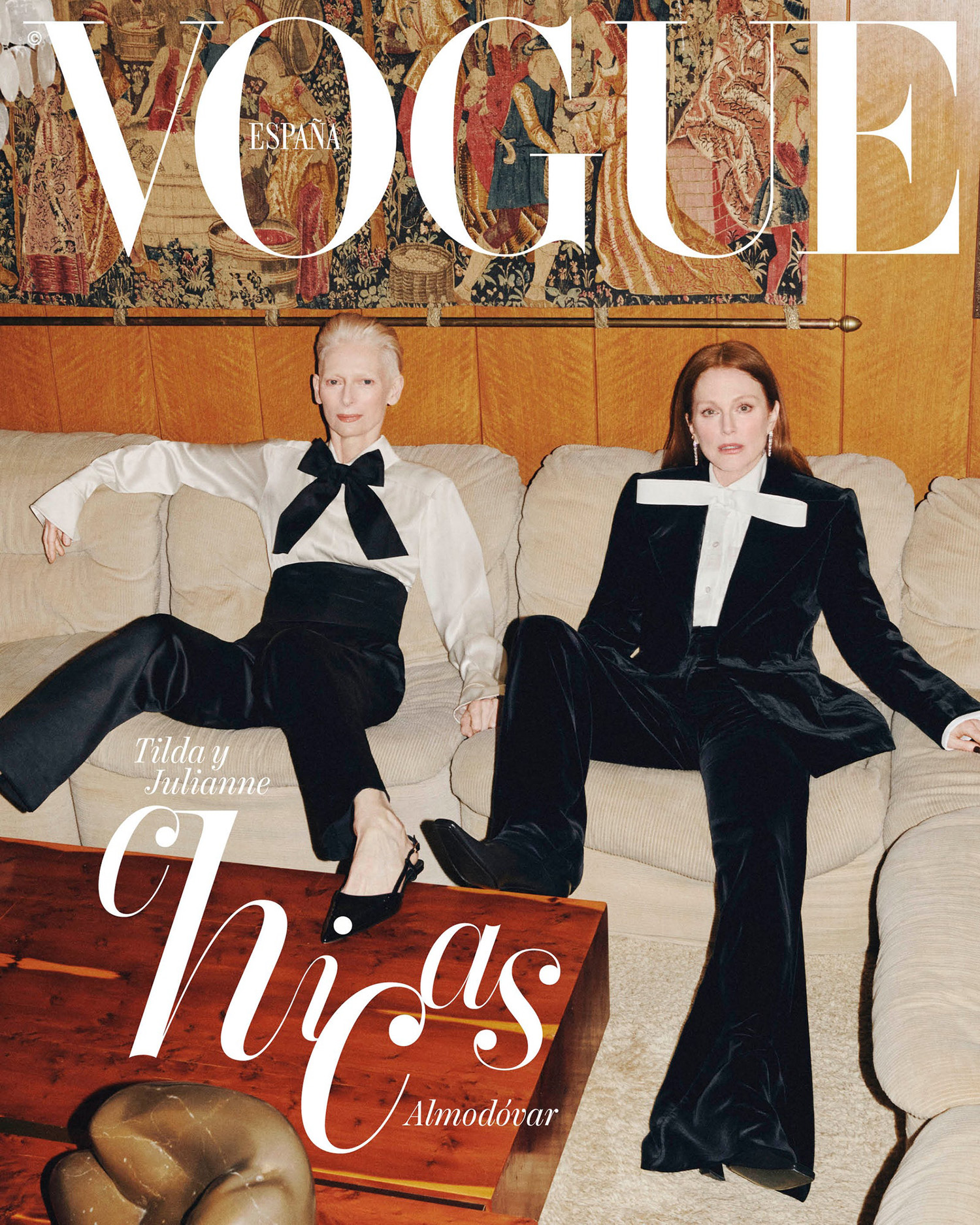 Tilda Swinton and Julianne Moore cover Vogue Spain September 2024 by Quentin de Briey