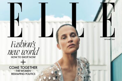 Alicia Vikander in Louis Vuitton on Elle UK September 2024 by Tom Schirrmacher