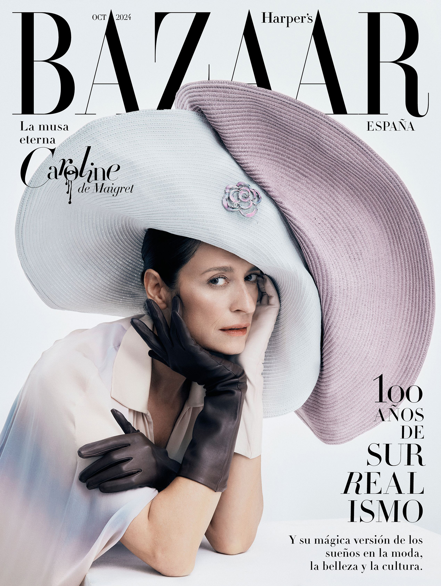 Caroline de Maigret covers Harper’s Bazaar Spain October 2024 by Javier Biosca