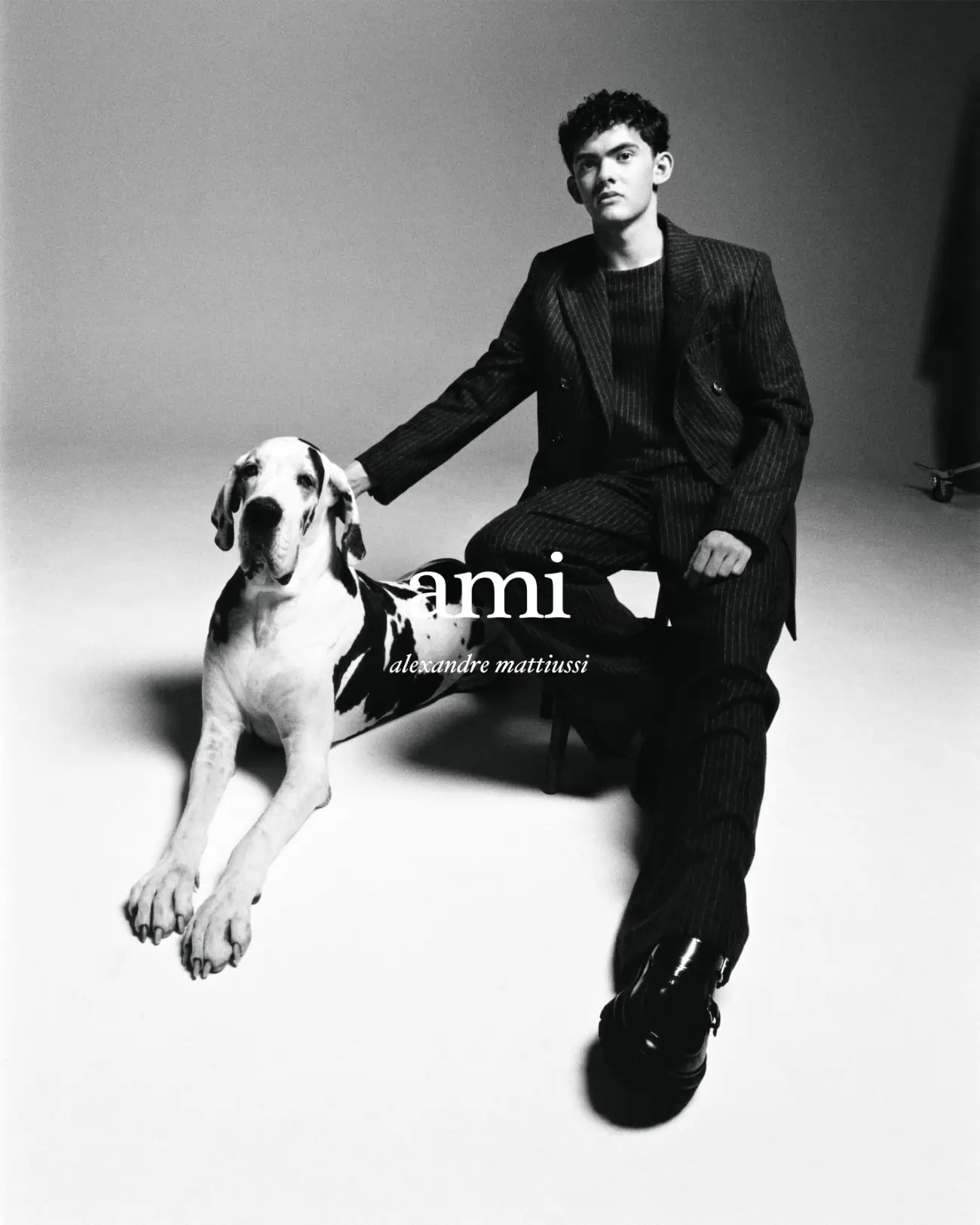 Joe Locke adorns AMI Alexandre Mattiussi Fall/Winter 2024 campaign