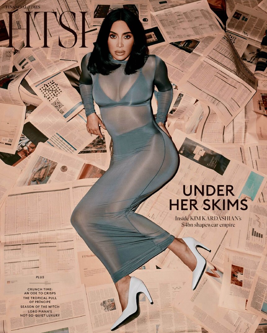 Kim Kardashian covers How To Spend It October 5th, 2024 by Vanessa Beecroft