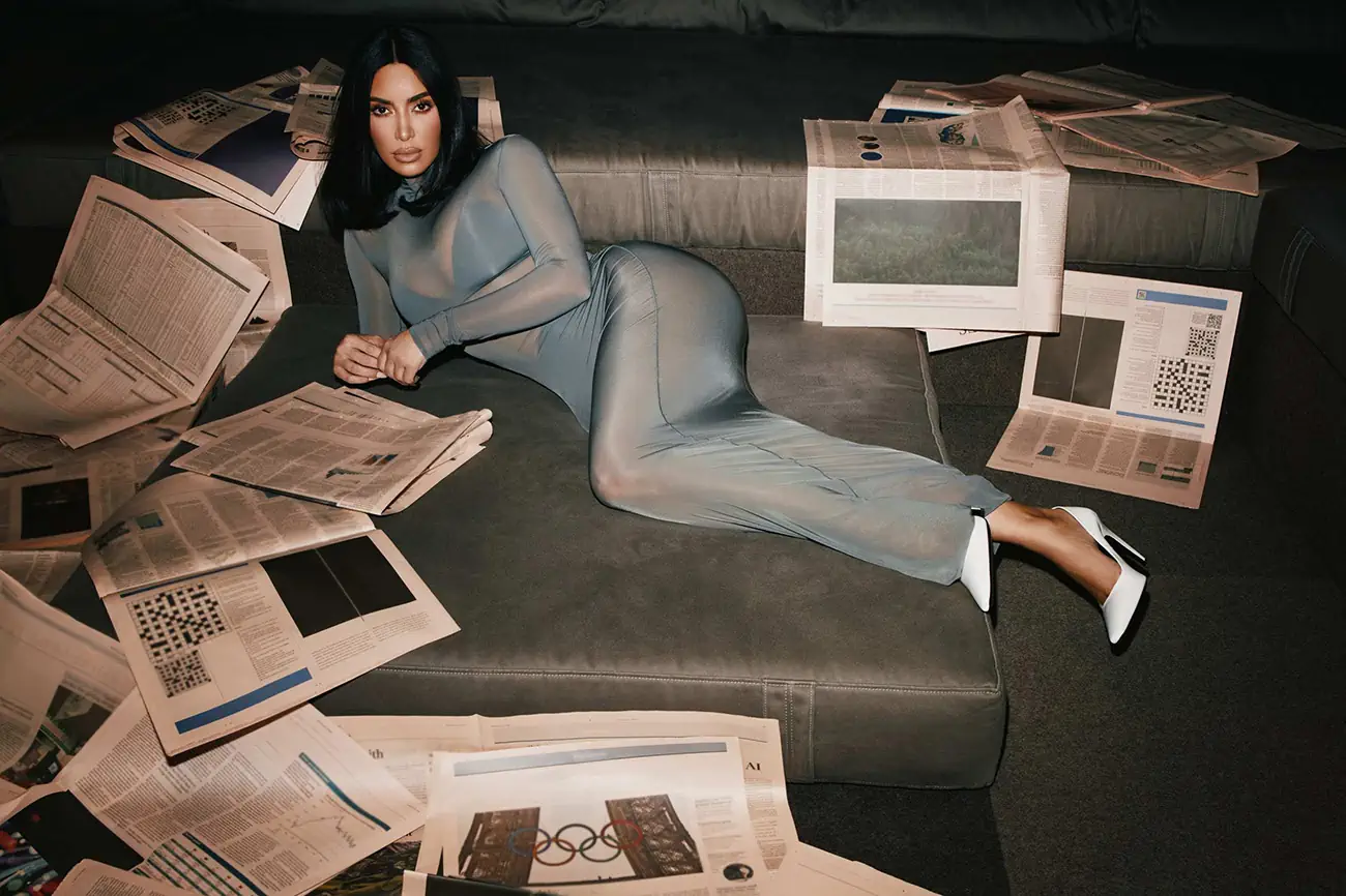 Kim Kardashian covers How To Spend It October 5th, 2024 by Vanessa Beecroft