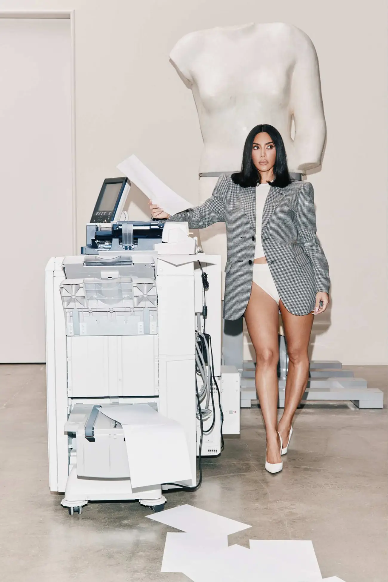 Kim Kardashian covers How To Spend It October 5th, 2024 by Vanessa Beecroft