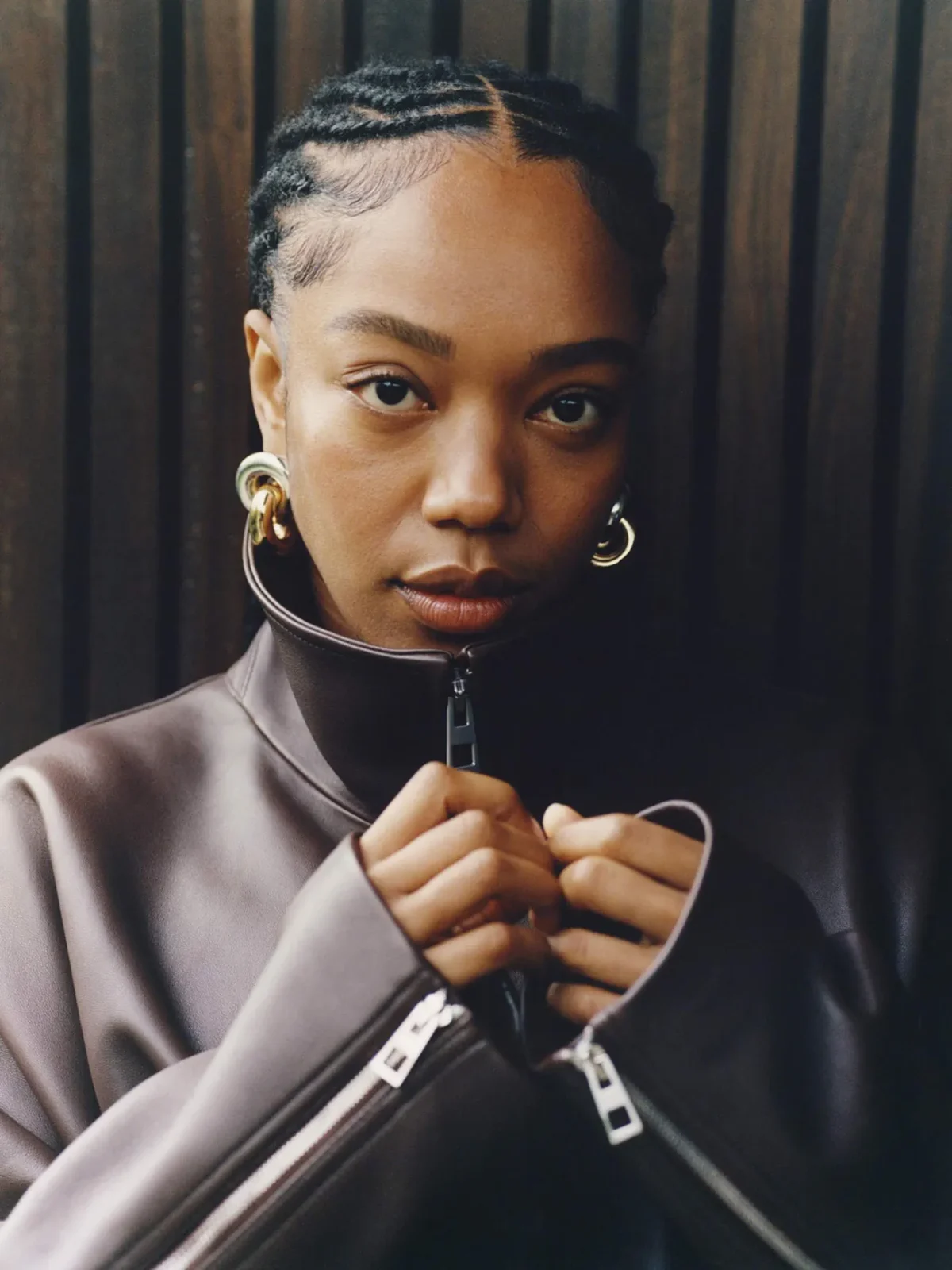 Naomi Ackie covers Porter Magazine October 30th, 2024 by Luca Campri