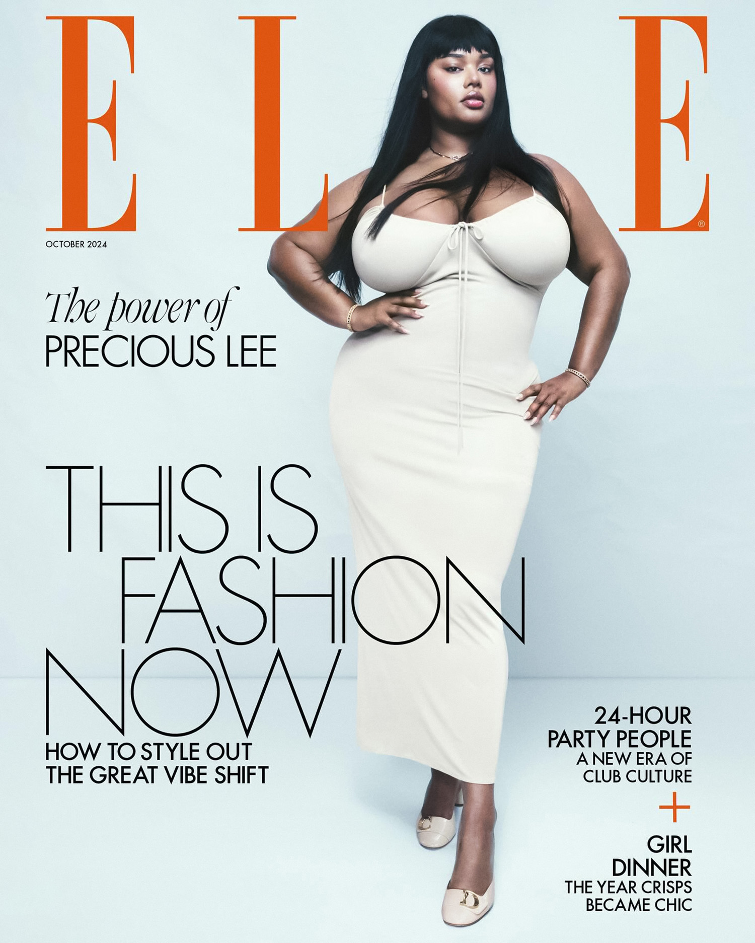 Precious Lee covers Elle UK October 2024 by Yulia Gorbachenko