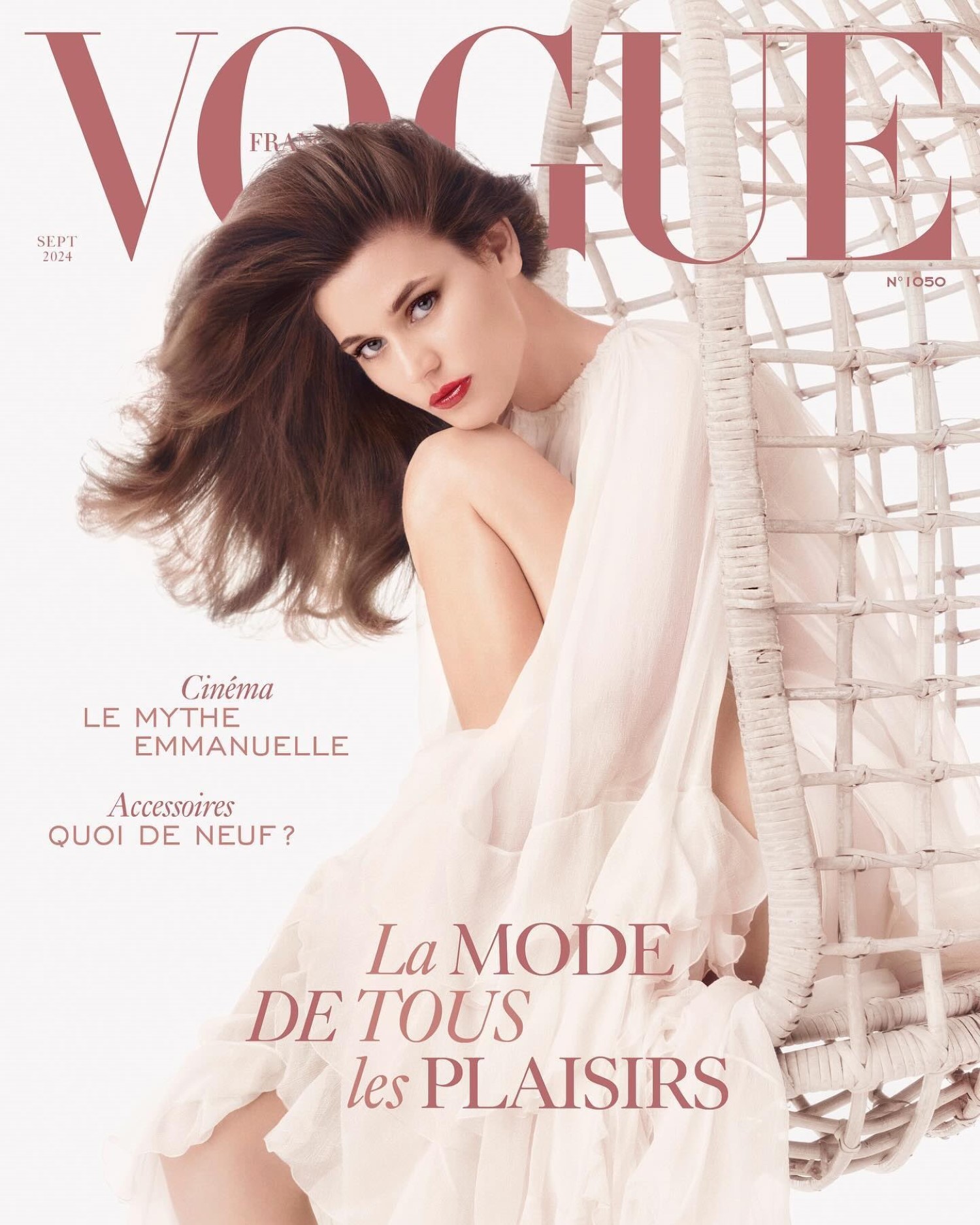 Vivienne Rohner covers Vogue France September 2024 by Steven Meisel