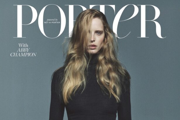 Abby Champion covers Porter Magazine November 25th, 2024 by Yulia Gorbachenko