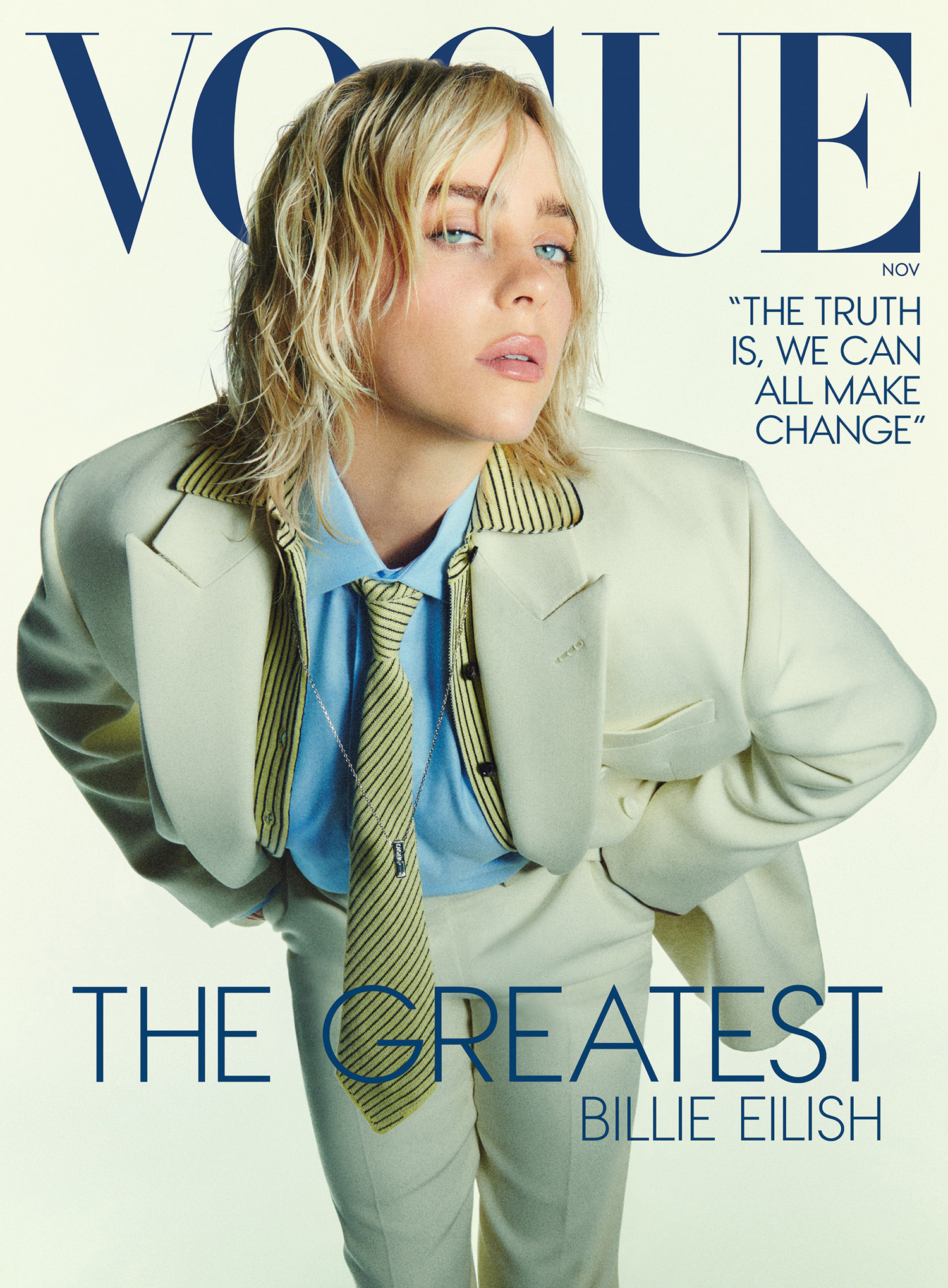 Billie Eilish covers Vogue US November 2024 by Mikael Jansson