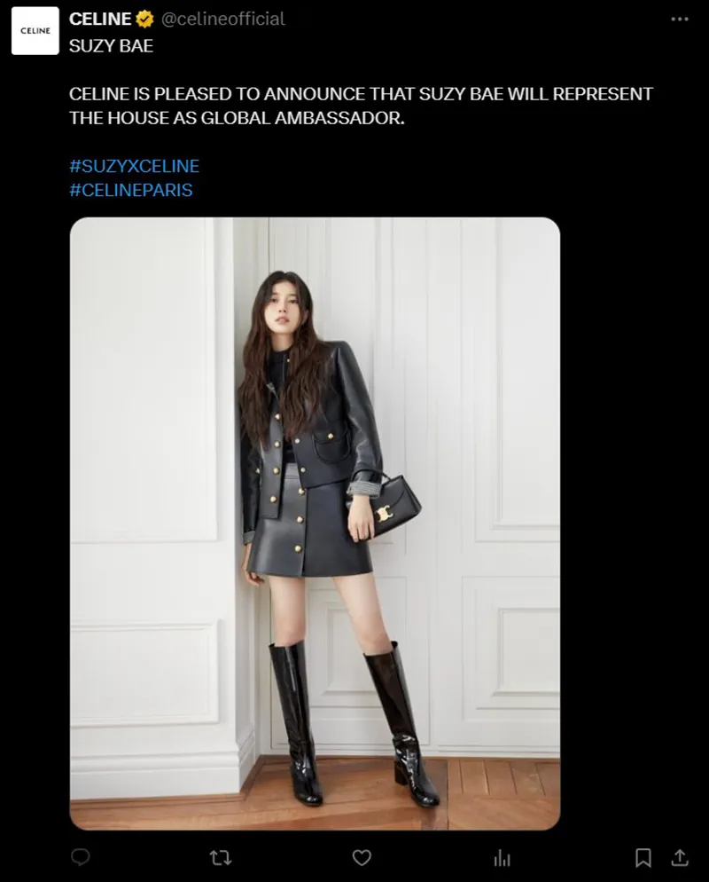 Celine appoints Suzy Bae as global ambassador