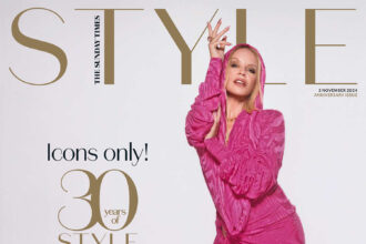 Kylie Minogue covers The Sunday Times Style November 3rd, 2024 by Louie Banks