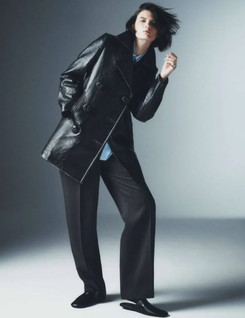 Lara Mullen by Tom Schirrmacher for Elle France November 7th, 2024