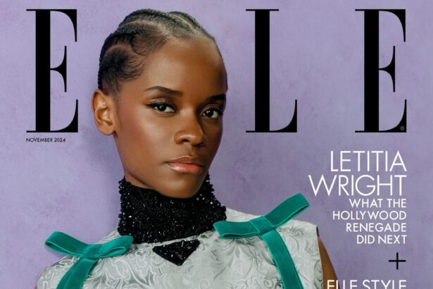 Letitia Wright covers Elle UK November 2024 by Christina Ebenezer