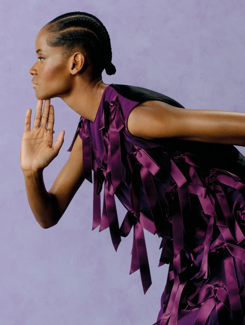 Letitia Wright covers Elle UK November 2024 by Christina Ebenezer
