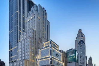 Louis Vuitton transforms 5th Avenue New York flagship with monumental trunk display