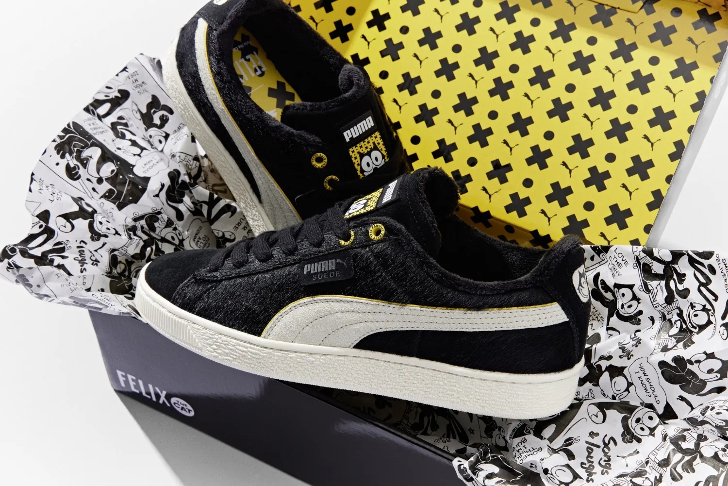 Puma and Felix the Cat collaborate on new suede sneaker