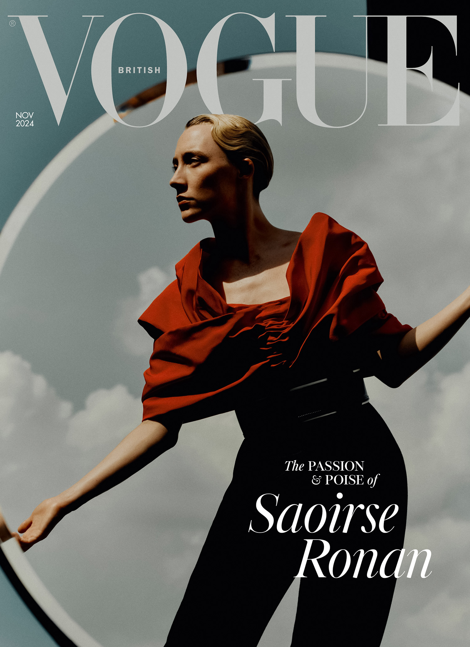 Saoirse Ronan covers British Vogue November 2024 by Jack Davison