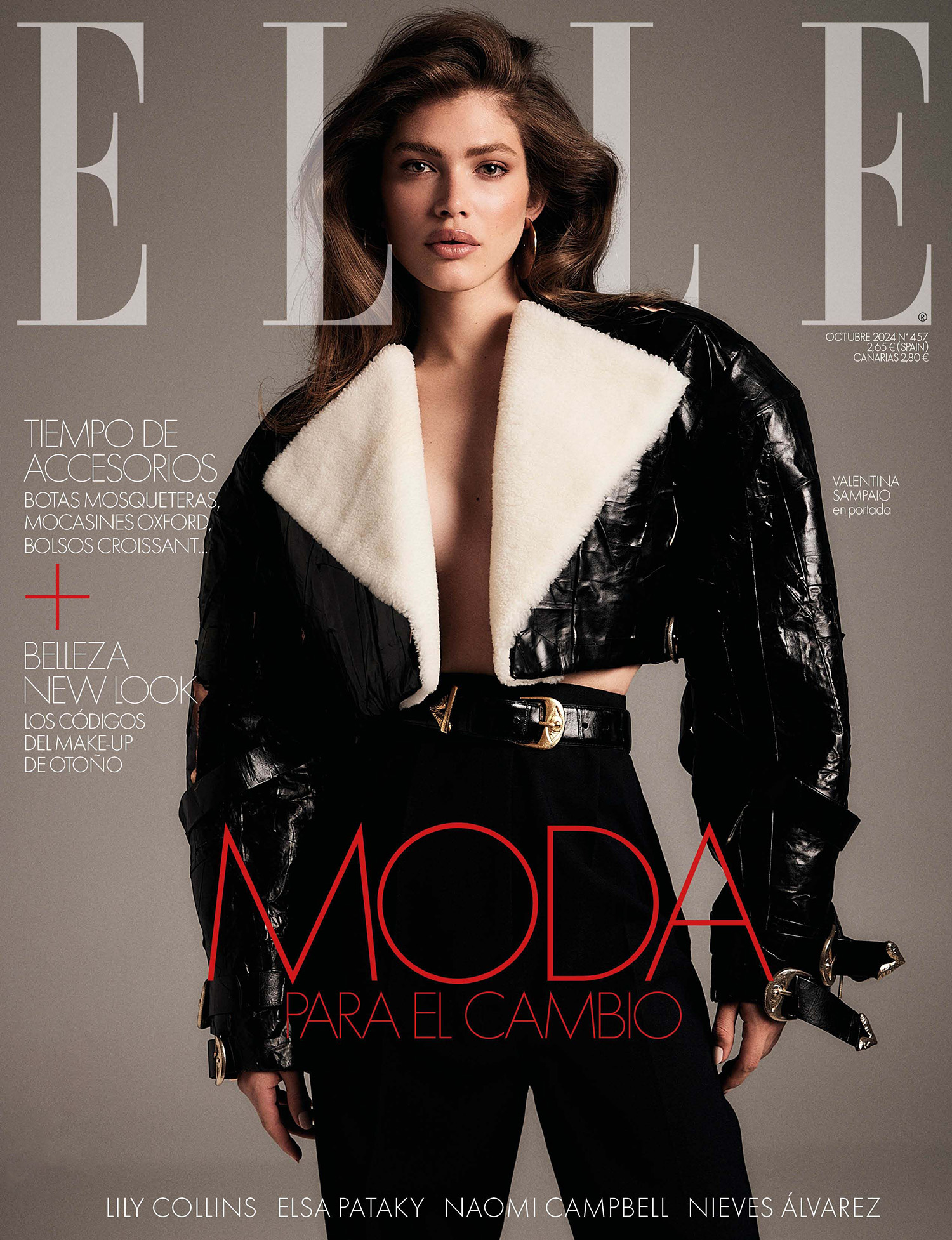 Valentina Sampaio covers Elle Spain October 2024 by Rocio Ramos