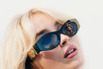 Versace Biggie Eyewear unites Alexandre Sarr and Sabrina Carpenter for its campaign