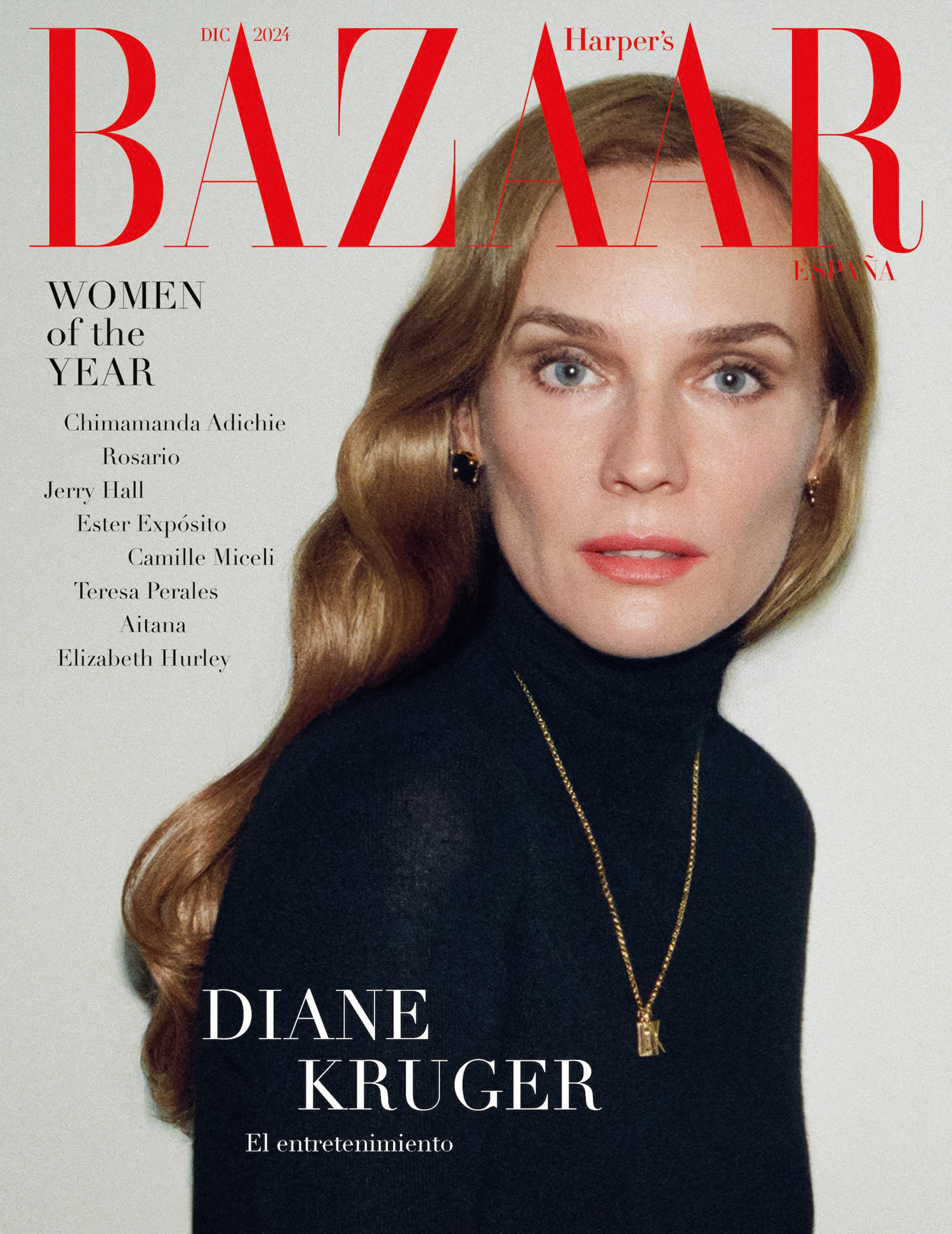 Diane Kruger covers Harper’s Bazaar Spain December 2024 by Pablo Saez