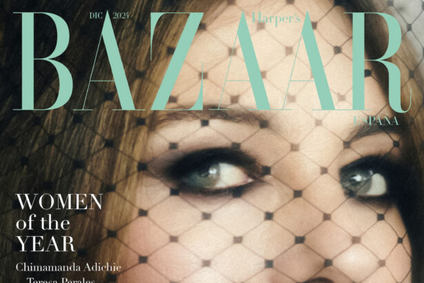 Elizabeth Hurley covers Harper’s Bazaar Spain December 2024 by Xavi Gordo