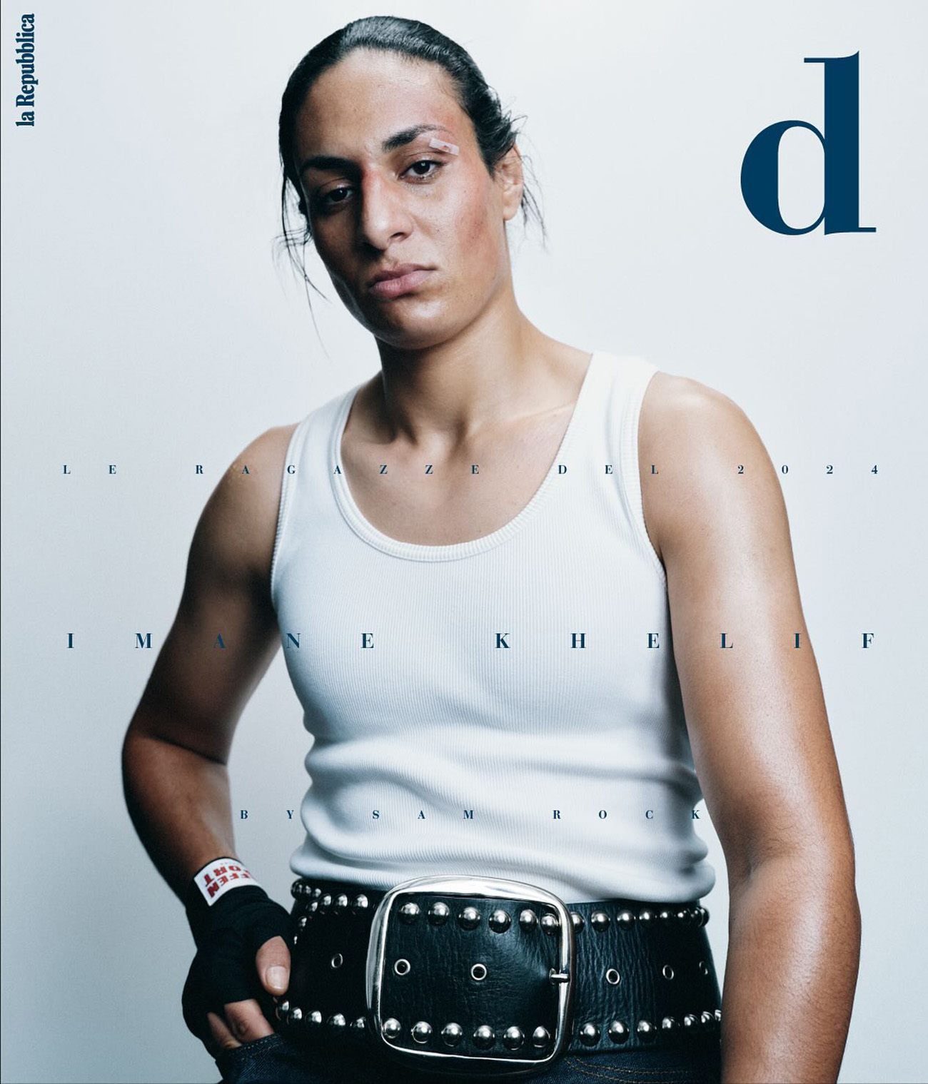 Imane Khelif covers D la Repubblica December 21st, 2024 by Sam Rock