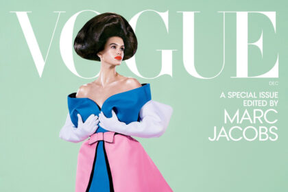 Kaia Gerber in Marc Jacobs on Vogue US December 2024 by Steven Meisel and Anna Weyant