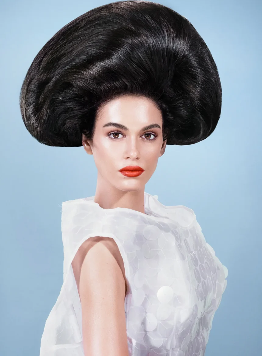 Kaia Gerber in Marc Jacobs on Vogue US December 2024 by Steven Meisel and Anna Weyant