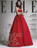 Karlie Kloss in Carolina Herrera on Elle Spain December 2024 by Xavi Gordo