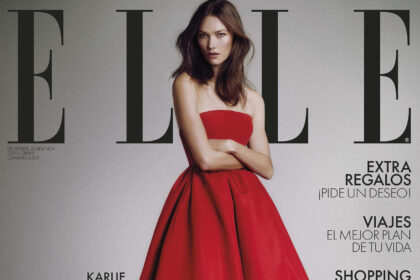 Karlie Kloss in Carolina Herrera on Elle Spain December 2024 by Xavi Gordo