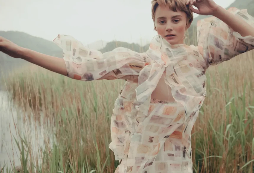 Katya Gray by Agata Pospieszynska for Harper’s Bazaar UK November 2024