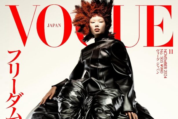 Kayako Higuchi in Comme des Garçons on Vogue Japan November 2024 by Nick Yang