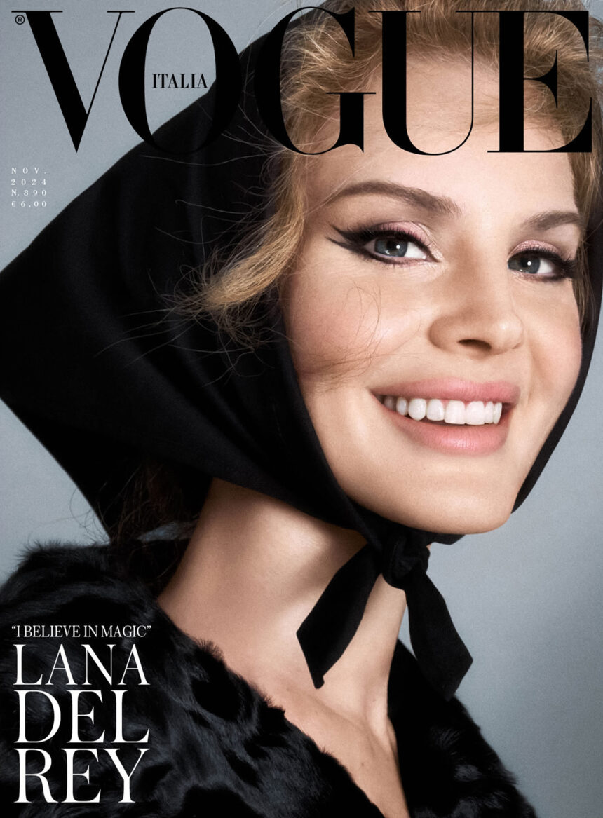 Lana Del Rey covers Vogue Italia November 2024 by Steven Meisel