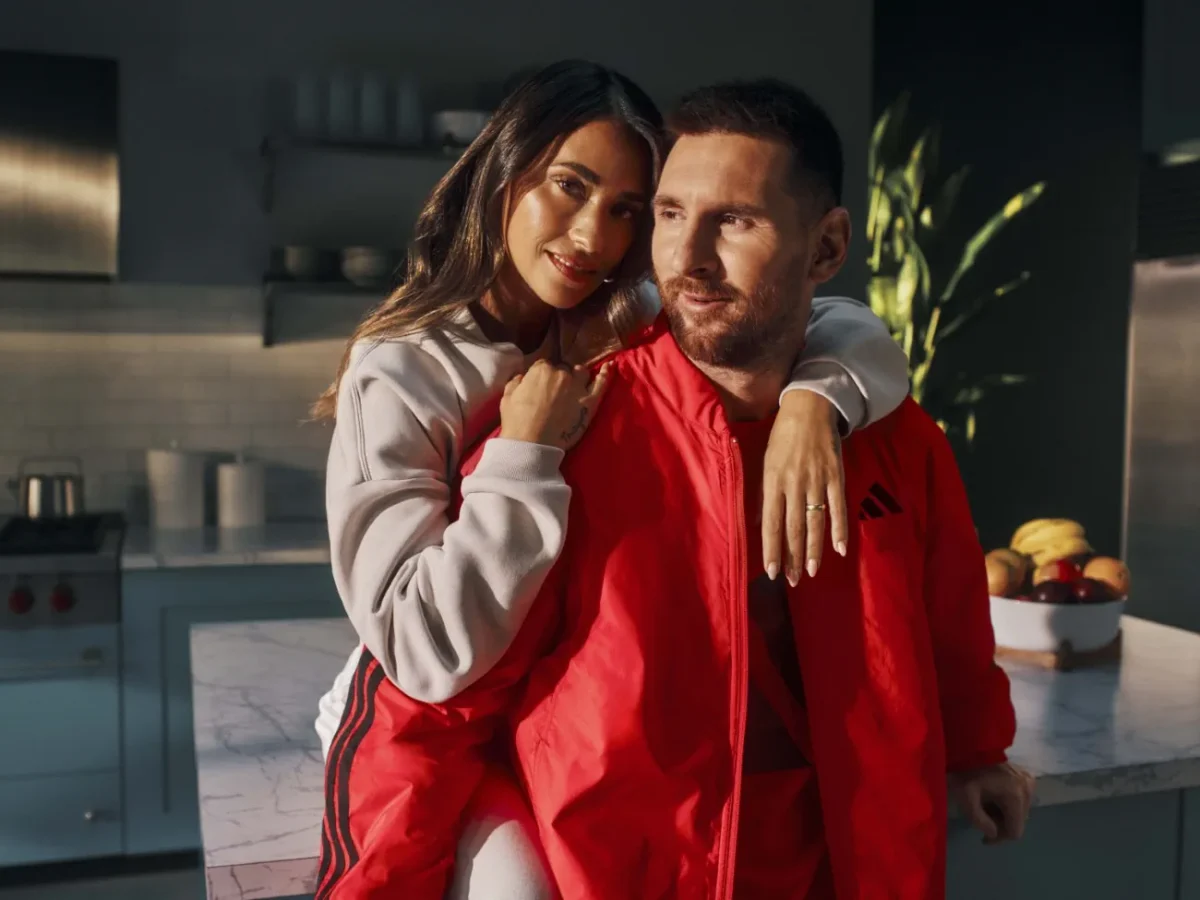 Lionel Messi and Antonela Roccuzzo debut adidas Essentials collection celebrating family comfort