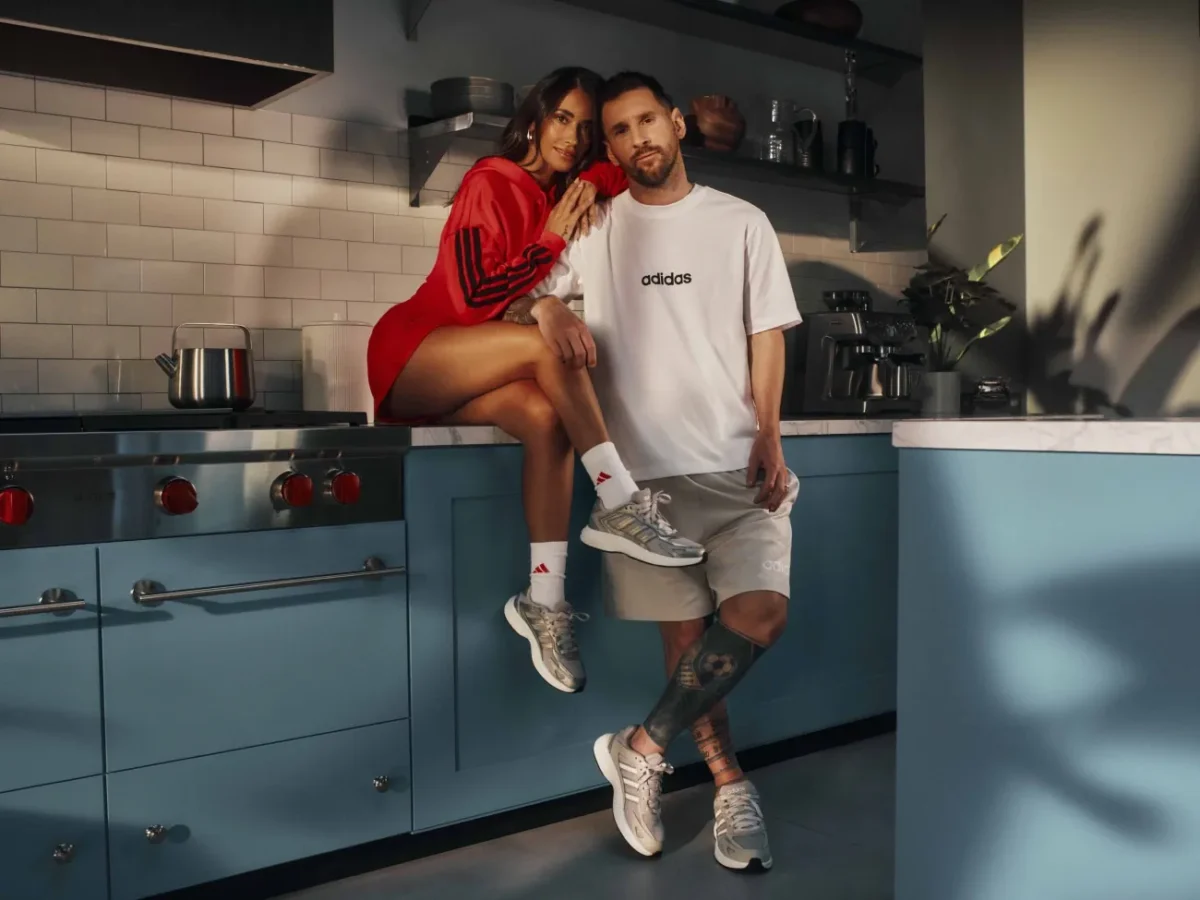 Lionel Messi and Antonela Roccuzzo debut adidas Essentials collection celebrating family comfort