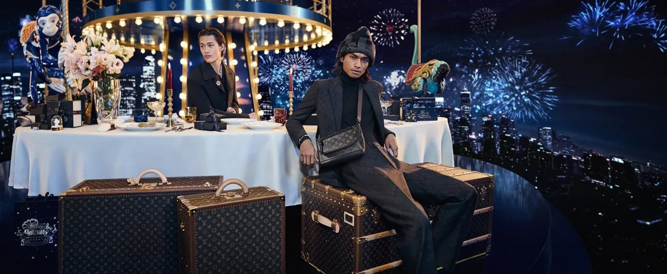 Louis Vuitton's dreamy Holiday 2024 campaign with magical carousel