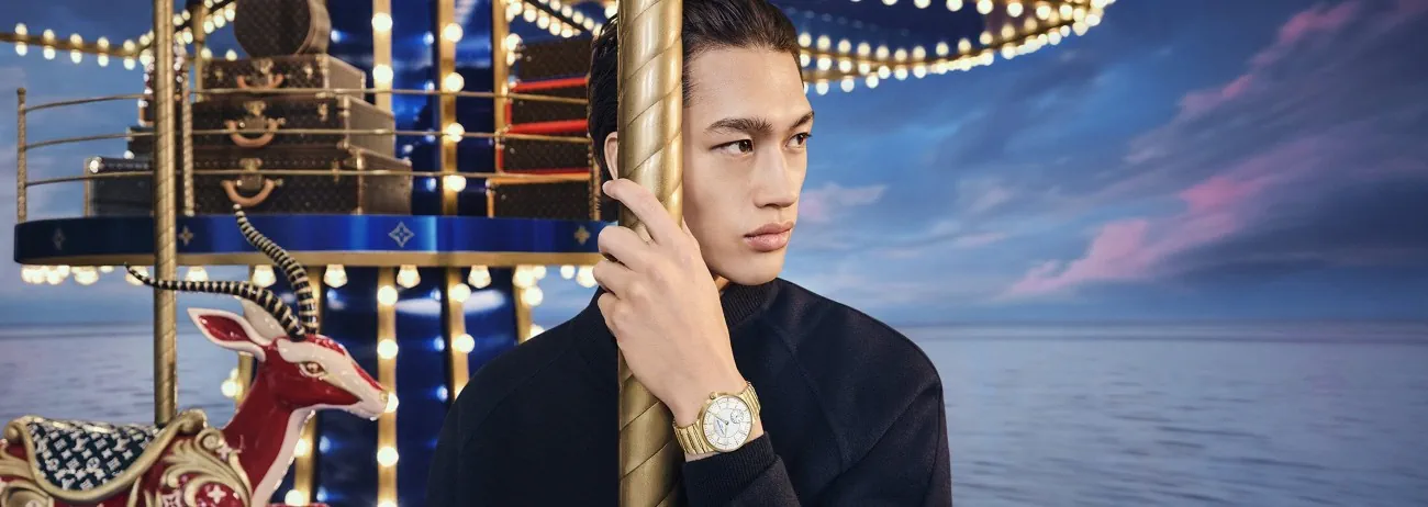 Louis Vuitton's dreamy Holiday 2024 campaign with magical carousel