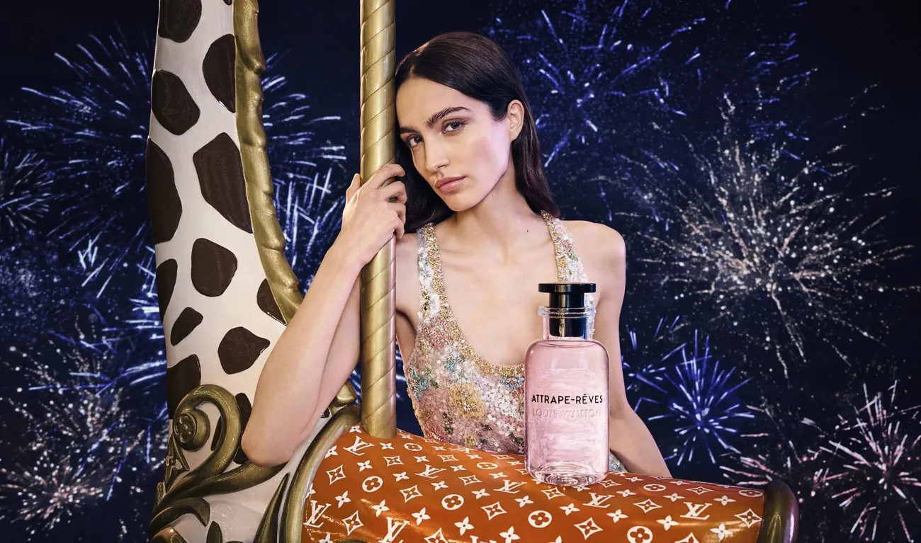 Louis Vuitton's dreamy Holiday 2024 campaign with magical carousel