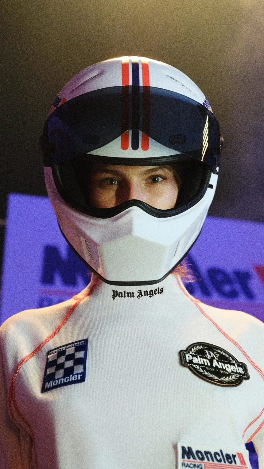 Moncler joins Palm Angels for a retro racing collection