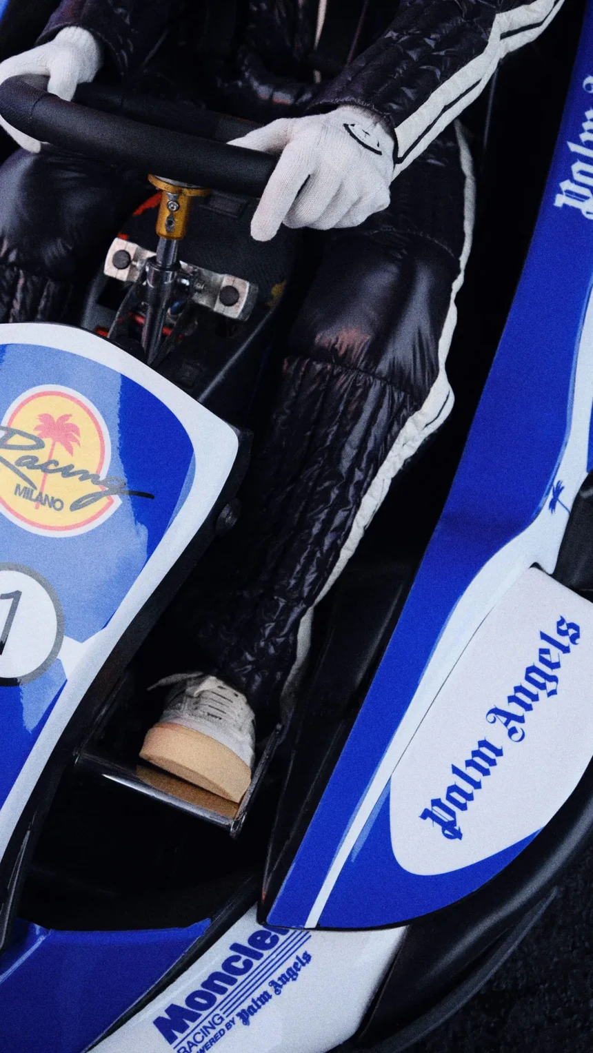Moncler joins Palm Angels for a retro racing collection
