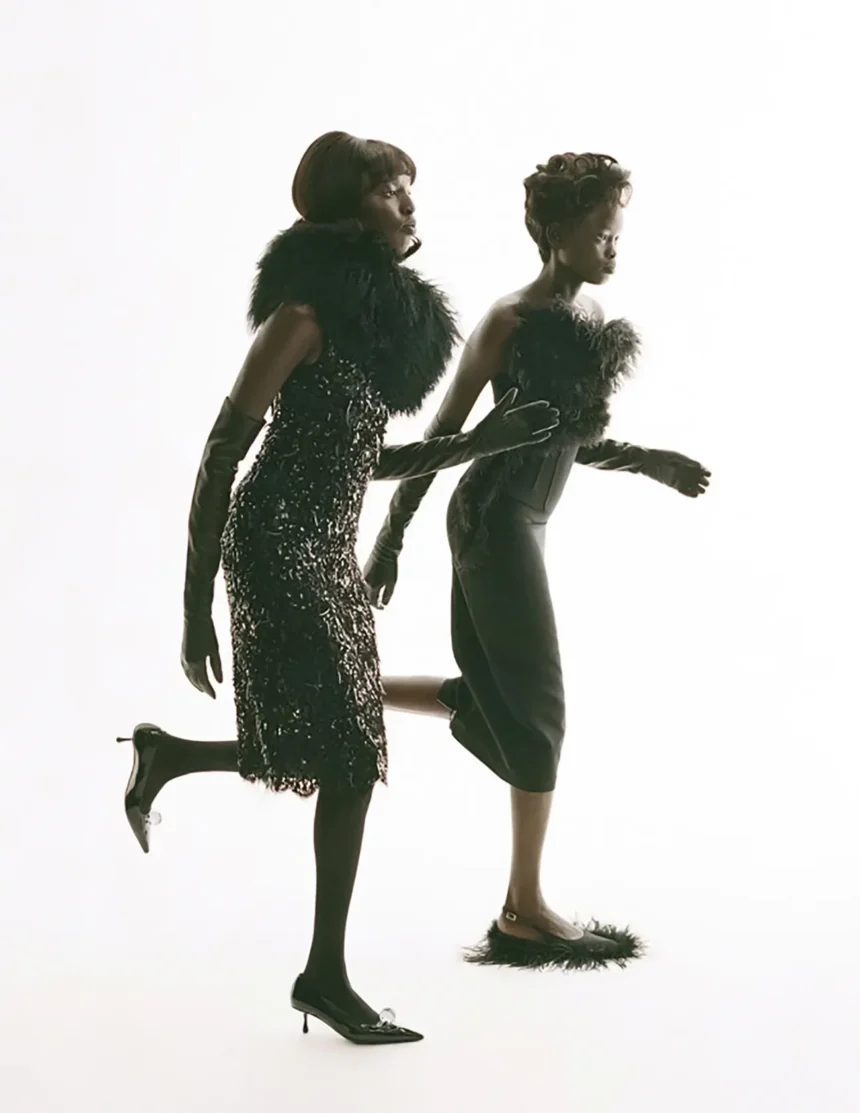 Nyaueth Riam and Athiec Geng cover Vogue Poland November 2024 by Karolina Pukowiec